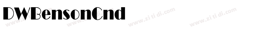 DWBensonCnd Normal字体转换